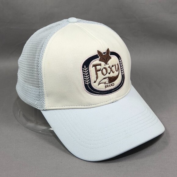 Foxy Brand Snap Back Cap Hat American Eagle Blue Trucker Fishing Golfing Womens - Picture 6 of 13